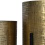 Clyde Floor Standing Brass Set of 2 Planters on Black Stands By Libra | Style Our Home