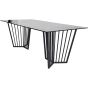 Abington Black Frame and Tinted Glass 200cm Dining Table  By Libra | Style Our Home