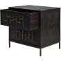 Varenna Espresso Stained Wooden 2 Drawer Bedside Table by Libra | Style Our Home