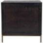 Varenna Espresso Stained Wooden 2 Drawer Bedside Table by Libra | Style Our Home