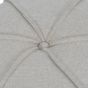 Seamed Button Stool in Oatmeal Fabric By Libra | Style Our Home