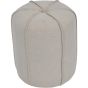 Seamed Button Stool in Oatmeal Fabric By Libra | Style Our Home