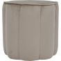 Scallop Footstool in Smokey Taupe Velvet by Libra | Style Our Home