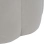 Scallop Footstool in Smokey Taupe Velvet by Libra | Style Our Home
