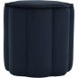 Scallop Footstool in Royal Blue Velvet by Libra | Style Our Home