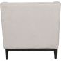 Theodore Buttoned Armchair in Ivory Fabric By Libra | Style Our Home