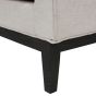 Theodore Buttoned Armchair in Ivory Fabric By Libra | Style Our Home