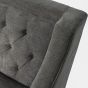 Theodore Buttoned Armchair in Warm Grey Fabric By Libra | Style Our Home