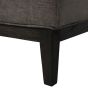 Theodore Buttoned Armchair in Warm Grey Fabric By Libra | Style Our Home