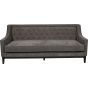 Theodore Buttoned Sofa in Warm Grey Fabric 200cm By Libra | Style Our Home
