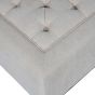 Theodore Buttoned Stool in Ivory Fabric  By Libra | Style Our Home