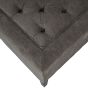 Theodore Buttoned Stool in Warm Grey Fabric  By Libra | Style Our Home