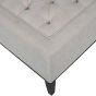 Theodore Large Buttoned  Ottoman in Ivory Fabric  By Libra | Style Our Home