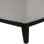 Theodore Large Buttoned  Ottoman in Ivory Fabric  By Libra | Style Our Home