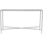 Patterdale Hand Forged Console Table Large 140x35cm Chalk White with Glass Top By Libra | Style Our Home