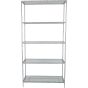 Patterdale Hand Forged Shelving Unit Table Chalk White with Glass Shelves By Libra | Style Our Home