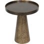 Sandbanks Iron Side Table in Rustic Antique Gold by Libra | Style Our Home