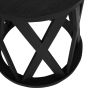 Cali Solid Wooden Set of 2 Nesting Side Tables in Black by Libra | Style Our Home