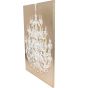 Chandelier Gold Foiled Canvas 140x100cm By Libra | Style Our Home