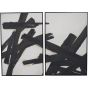 Hand Finished Impasto Brushstokes Set of 2 Framed Canvases by Libra Designs | Style Our Home
