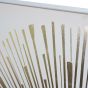 Golden Foiled Sunburst Framed Canvas 100x100cm By Libra | Style Our Home