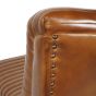 Trinity Brown Cognac Leather Occasional Chair by Libra | Style Our Home 