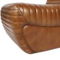 Trinity Brown Cognac Leather Occasional Chair by Libra | Style Our Home 