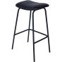 Arthur Charcoal Leather Bar Stools (a pair) by Libra | Style Our Home 