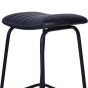 Arthur Charcoal Leather Bar Stools (a pair) by Libra | Style Our Home 