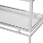 Abington Stainless Steel Frame and Clear Glass Large Display Unit by Libra Designs | Style Our Home
