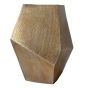 Cast Aluminium Faceted Brass Antique Vase 34cm by Ora Designs | Style Our Home