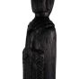Abstract Black Burnished Standing Buddha