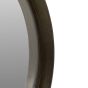 Ozar Brass Textured Round Mirror 100cm