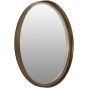 Ozar Brass Textured Round Mirror 80cm
