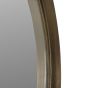 Ozar Brass Textured Round Mirror 80cm