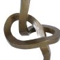 Charlie Textured Brass Aluminium Abstract Sculpture by Libra Designs | Style Our Home
