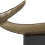Isla Small Textured Brass Aluminium Abstract Sculpture by Libra Designs | Style Our Home
