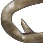 Isla Small Textured Brass Aluminium Abstract Sculpture by Libra Designs | Style Our Home
