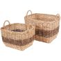 Halong Set of Two Square Storage Baskets by Libra Designs | Style Our Home
