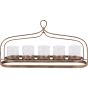 Laura Ashley Aged Gold Loop Five Votive Holder by Libra Designs | Style Our Home

