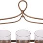 Laura Ashley Aged Gold Loop Five Votive Holder by Libra Designs | Style Our Home
