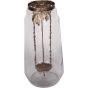 Laura Ashley Extra Large Leaf Bottle Hurricane by Libra Designs | Style Our Home
