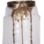Laura Ashley Extra Large Leaf Bottle Hurricane by Libra Designs | Style Our Home
