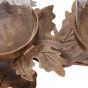 Laura Ashley Corrina Leaf Triple Votive Candleholder by Libra Designs | Style Our Home
