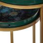 Laura Ashley Mathilde Floral Print Set Of 2 Side Tables by Libra Designs | Style Our Home
