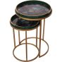 Laura Ashley Mathilde Floral Print Set Of 2 Side Tables by Libra Designs | Style Our Home

