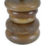 Leon Solid Wood Table Lamp with Silk Jute Shade Small by Libra Designs | Style Our Home