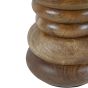 Leon Solid Wood Table Lamp with Silk Jute Shade Large by Libra Designs | Style Our Home
