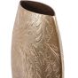 Laura Ashley Winspear Gold Leaf Embossed Oval Barrel Vase Large by Ora Designs | Style Our Home