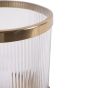 Laura Ashley Large Ribbed Reed Glass Hurricane by Ora Designs | Style Our Home